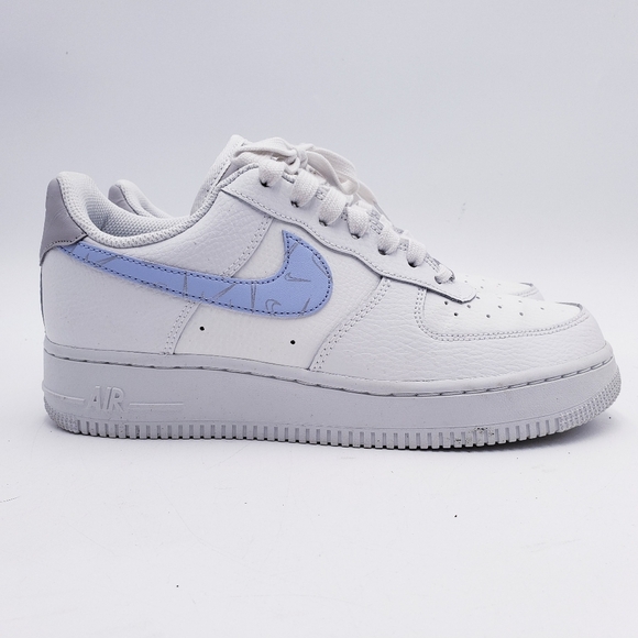 Nike Air Force 1 Low '07 Reflective Mini Swoosh Football Grey Size 8 With Box - Picture 5 of 11